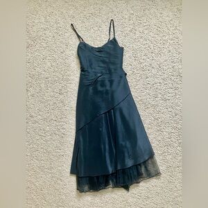 Dillard’s prom special occasion 🖤 little black dress tea length 🐾